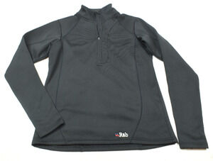 Rab Power Stretch Fleece 1/4 Zip Sweater Womens Large Black Long Sleeve Hiking